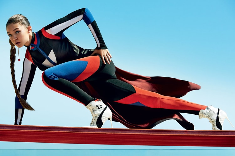 Gigi Hadid 完美示範 Fenty PUMA by Rihanna 混種球鞋設計