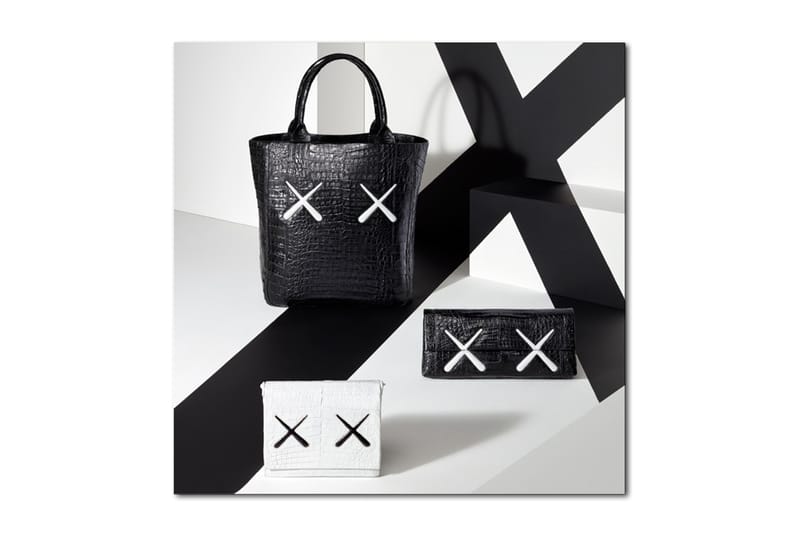 KAWS 聯手 Nancy Gonzalez 推出超奢華鱷魚紋包款系列