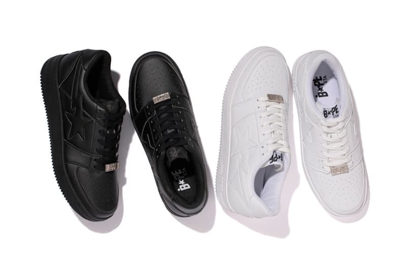 A Bathing Ape BAPESTA Black & White