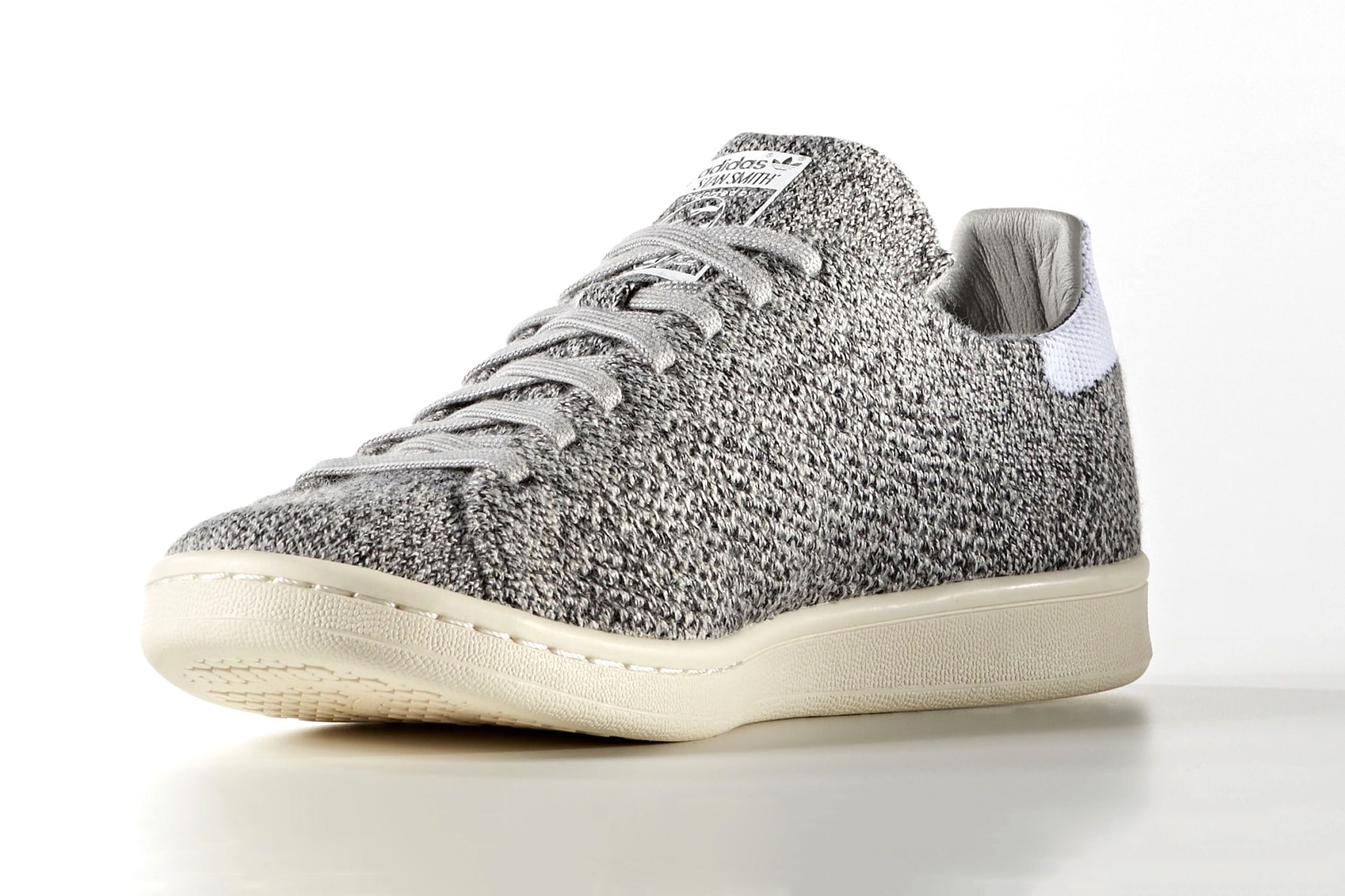 adidas originals stan smith wool primeknit in grey color