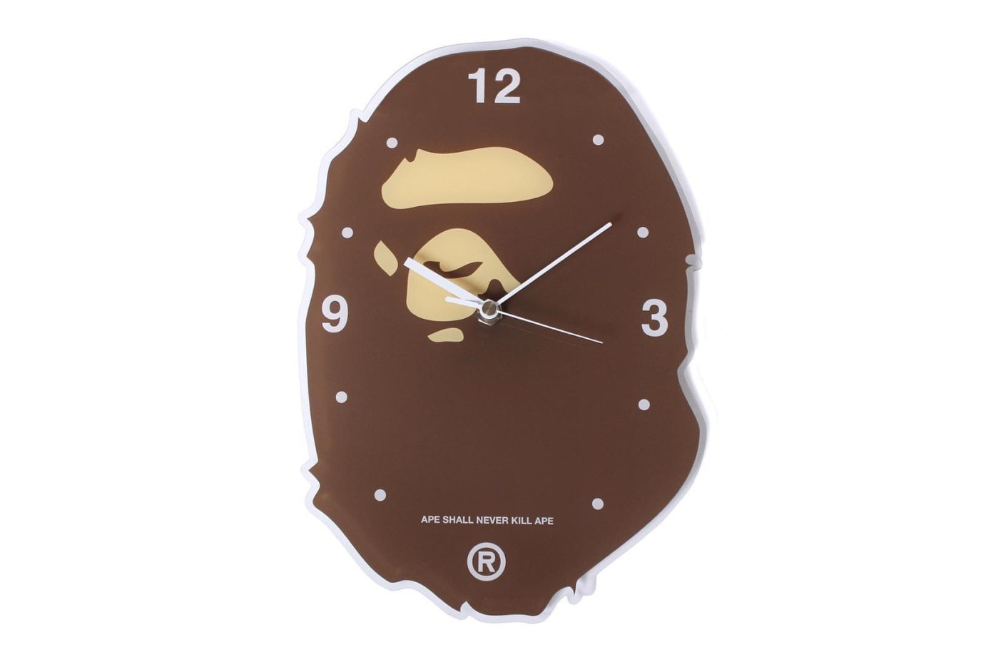 A Bathing Ape BAPE Head Wall Clock
