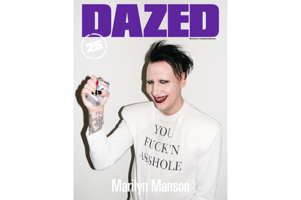 Marilyn Manson Kate Moss and More Cover 'DAZED' 25th Anniversary Issue