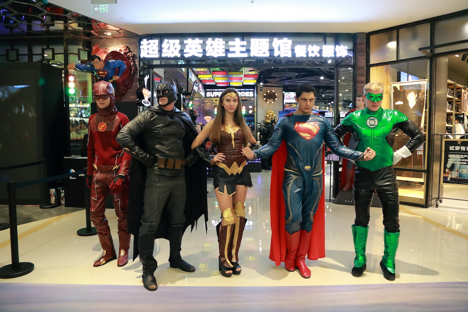 DC Comics Super Heroes Shanghai Joy City Opening
