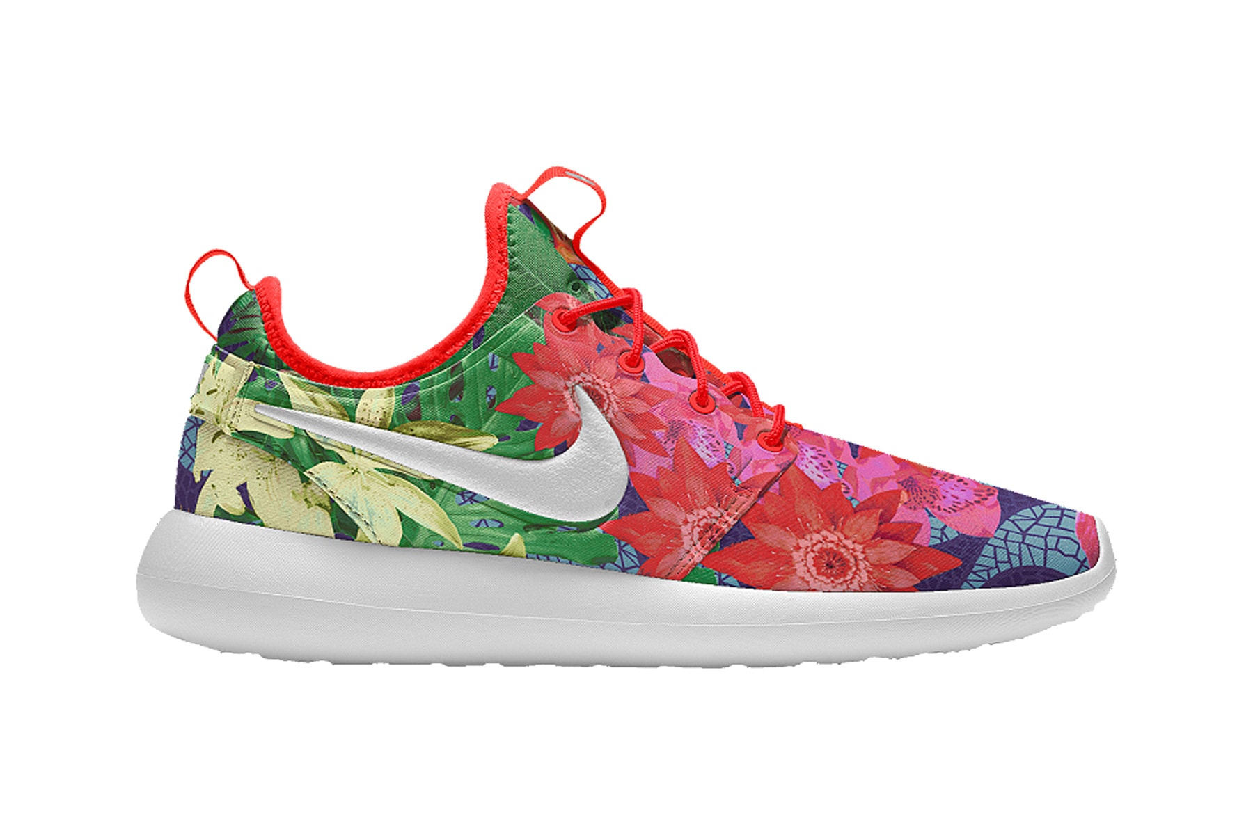 nike roshe two nikeid florals pattern