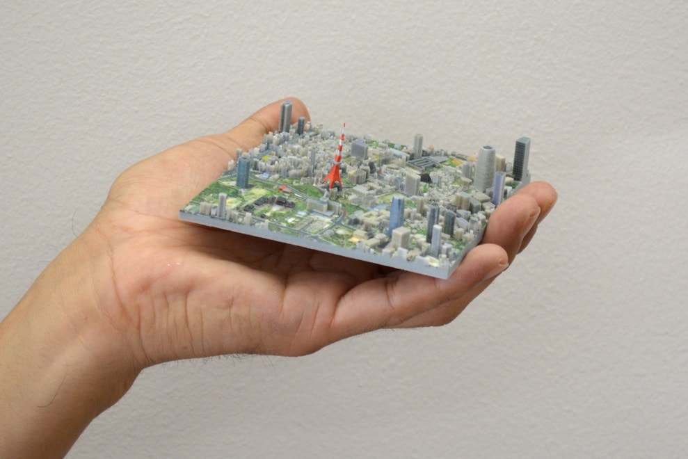 3D Printed Tokyo Maps by iJet