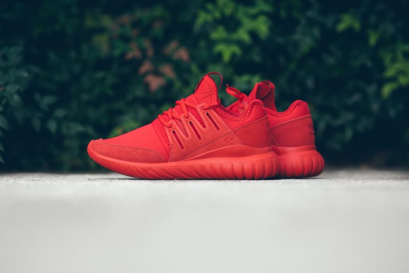 adidas Tubular Radial All-Red Makeover