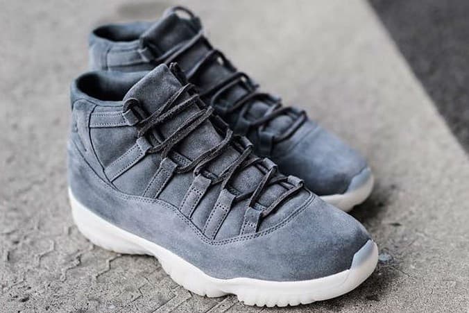 Air Jordan 11 Retro PRM Grey Suede