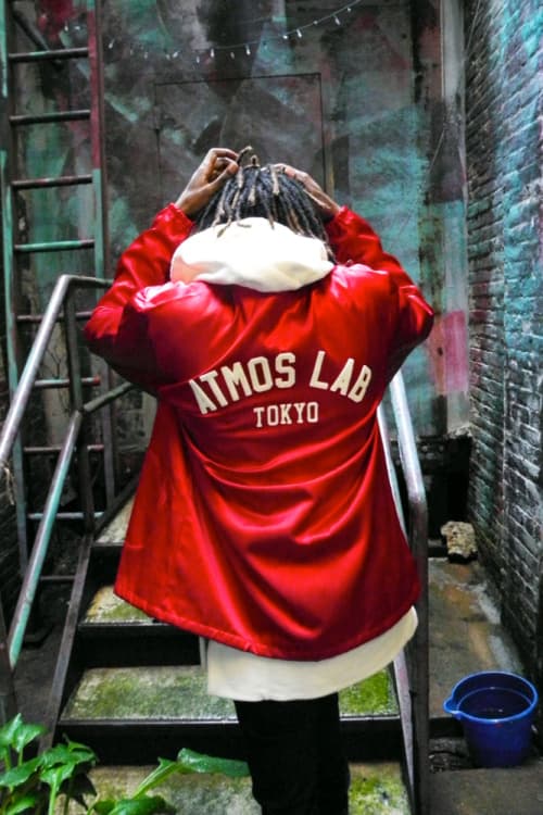 atmos Lab Ebbets Field Flannels Exclusive Satin Jacket Collection