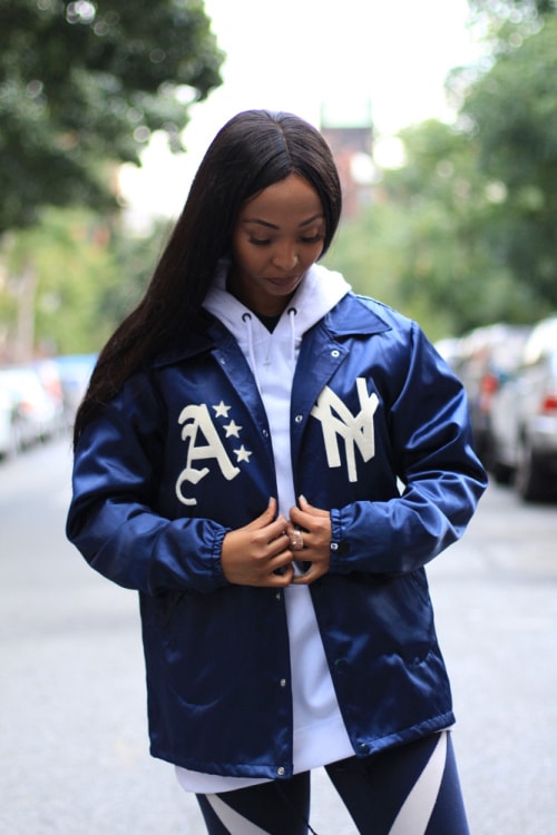atmos Lab Ebbets Field Flannels Exclusive Satin Jacket Collection
