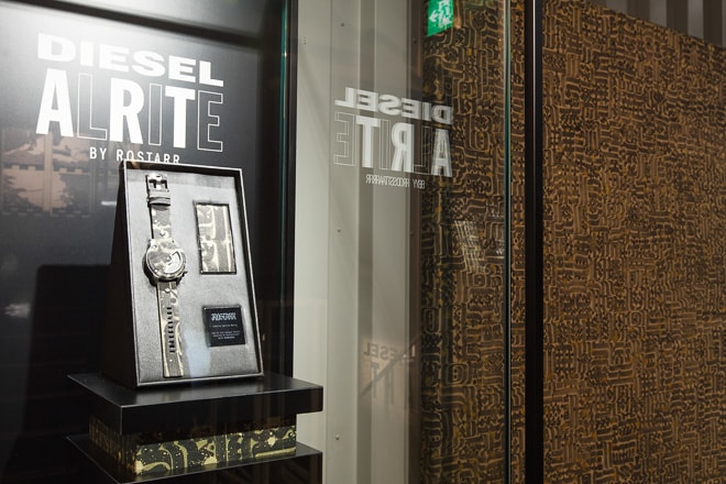 Diesel is collaborating with artist Rostarr for 555 one-of-a-kind watches