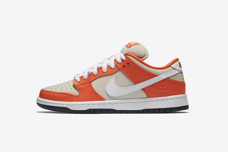 nike sb dunk low premium orange box closer look