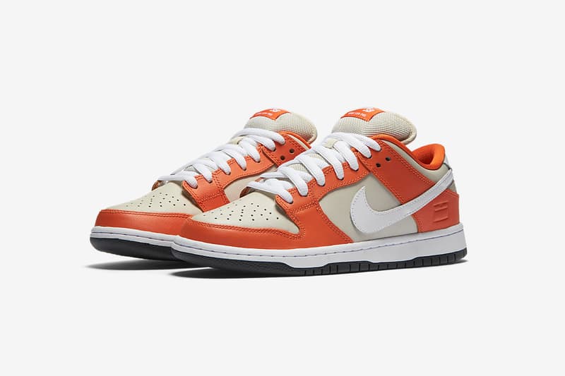 nike sb dunk low premium orange box closer look