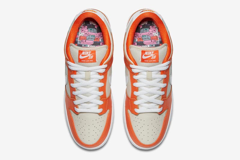 nike sb dunk low premium orange box closer look