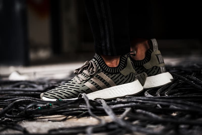 adidas Originals NMD_R2 "Olive" On Feet