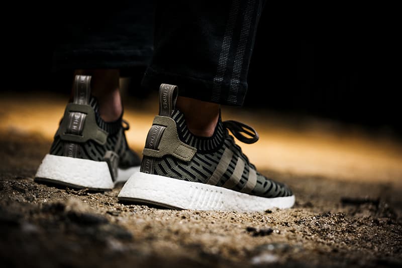 adidas Originals NMD_R2 "Olive" On Feet