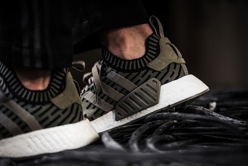 adidas Originals NMD_R2 "Olive" On Feet