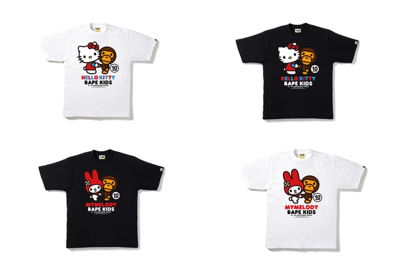 BAPE KIDS 攜手 Hello Kitty、My Melody 打造 10 週年聯乘系列