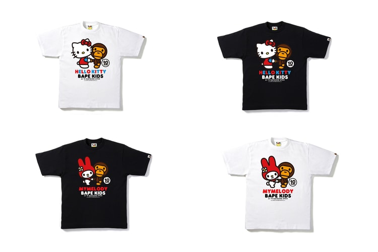 BAPE KIDS 攜手 Hello Kitty、My Melody 打造 10 週年聯乘系列