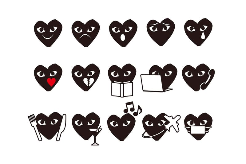 COMME des GARÇONS PLAY 2016 Holidays Emoji Pack