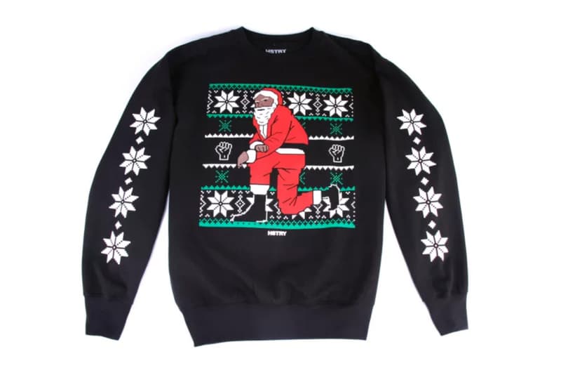 Nas Kneeling Santa Sweaters