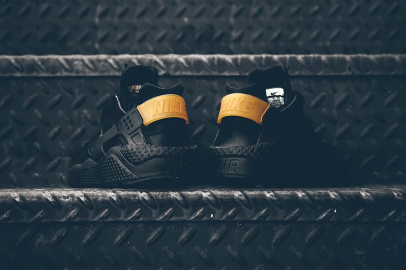 Nike Air Huarache Black and Gold