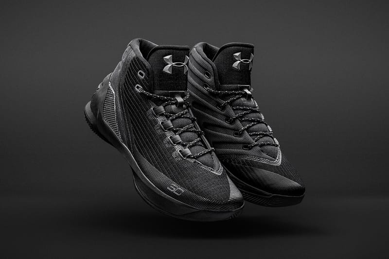 Under Armour Curry 3 全新配色設計「Trifecta Black」
