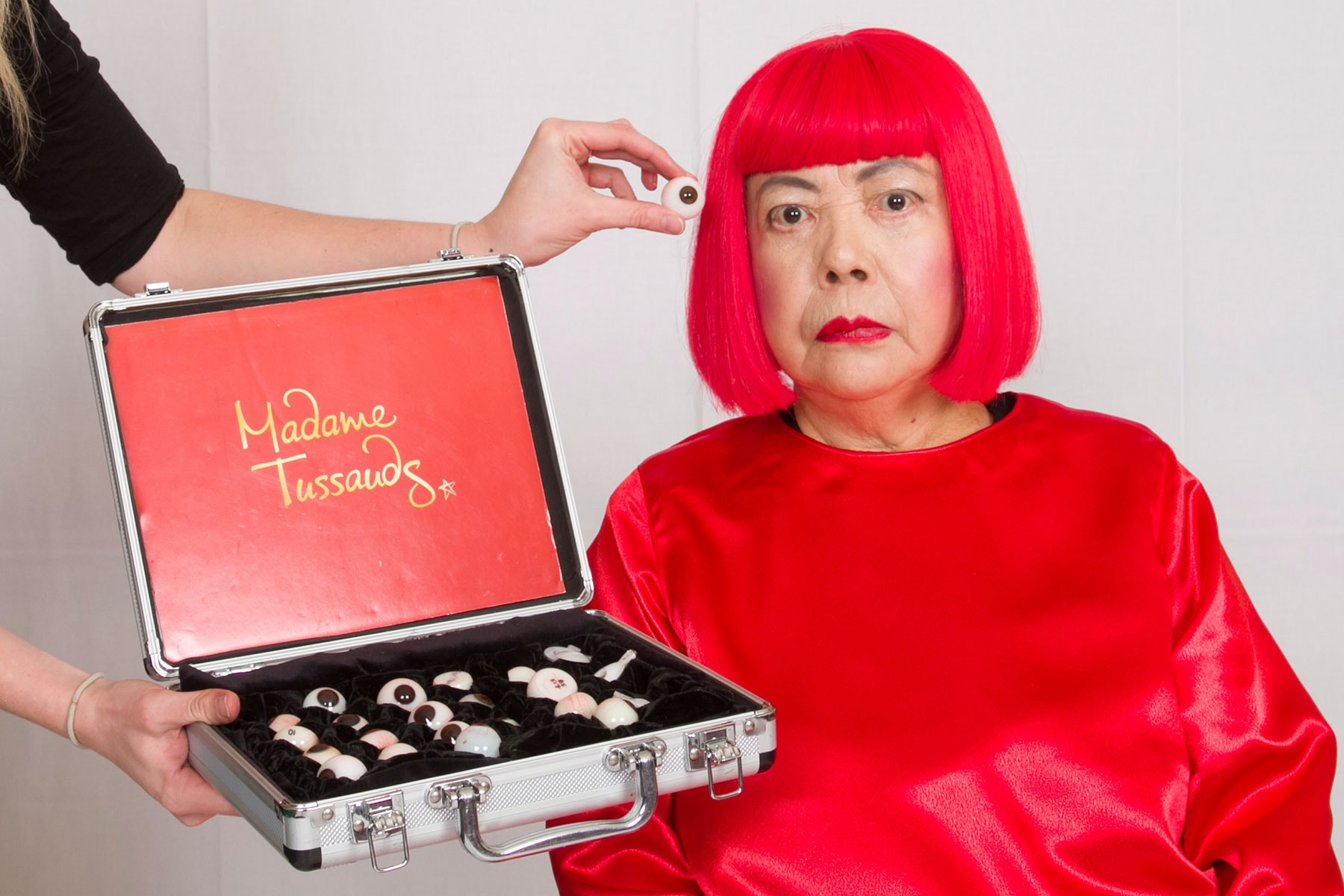 Yayoi Kusama in Madame Tussauds Hong Kong