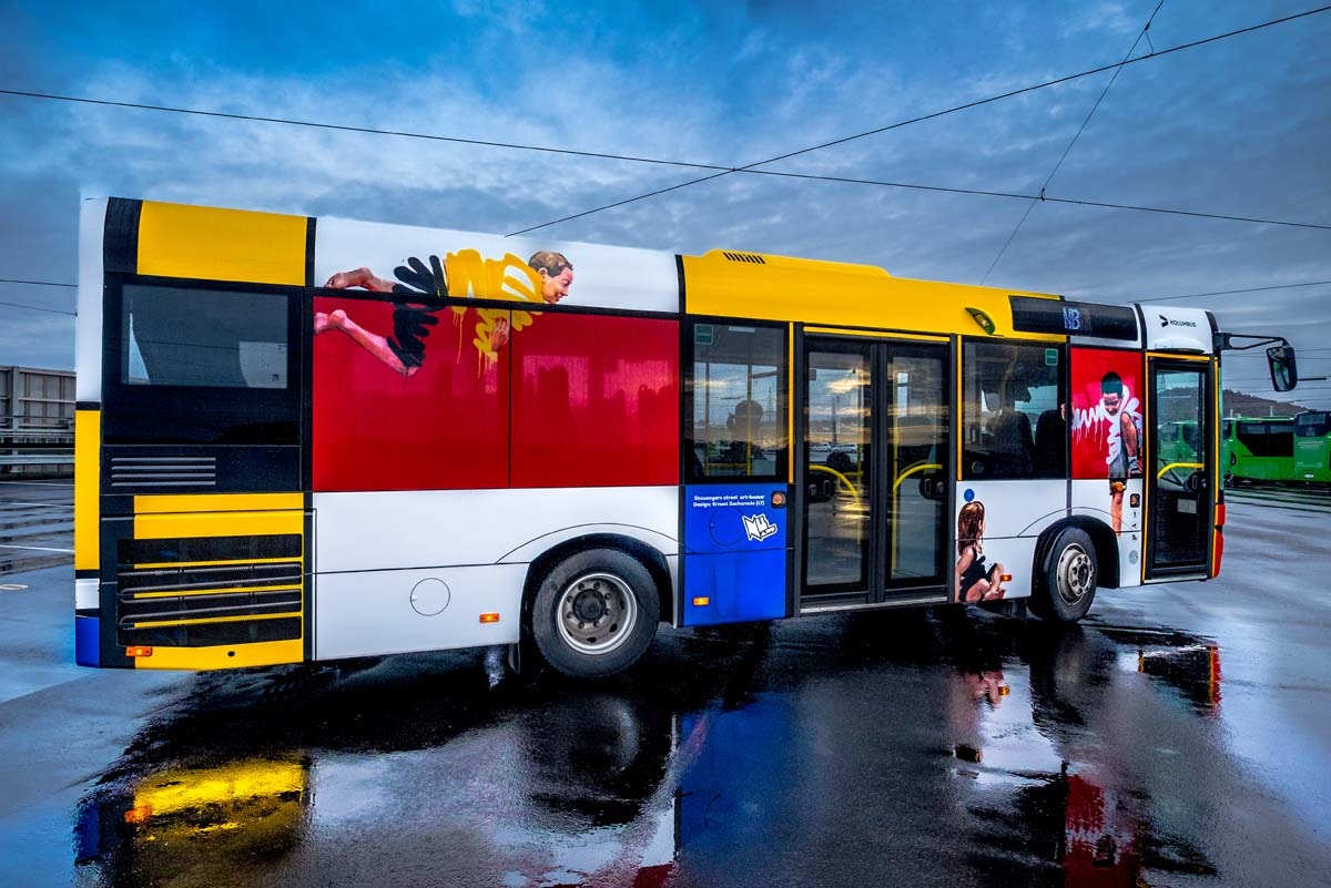 Street Art Buses in Stavanger Norway