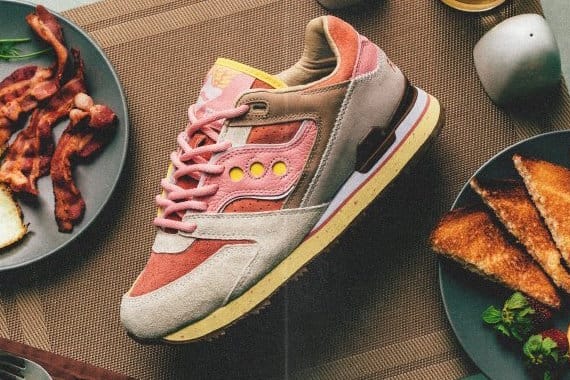 Feature x Saucony 全新聯名 Courageous「Bacon & Eggs」鞋款