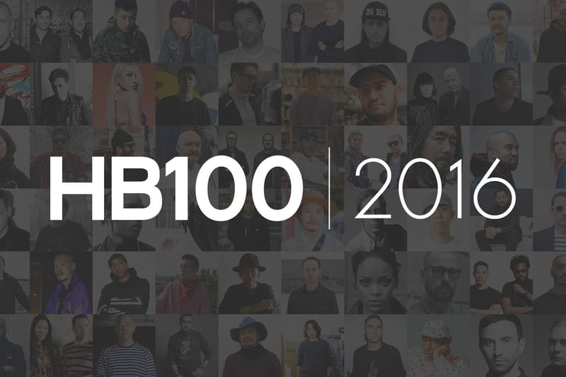 2016 HYPEBEAST 100 年度風雲人物榜單