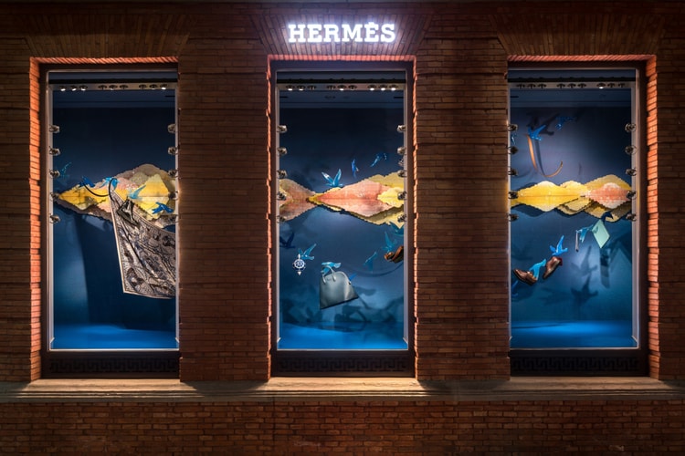 Maison Hermès Shanghai 光影瓷片創作全新櫥窗展示