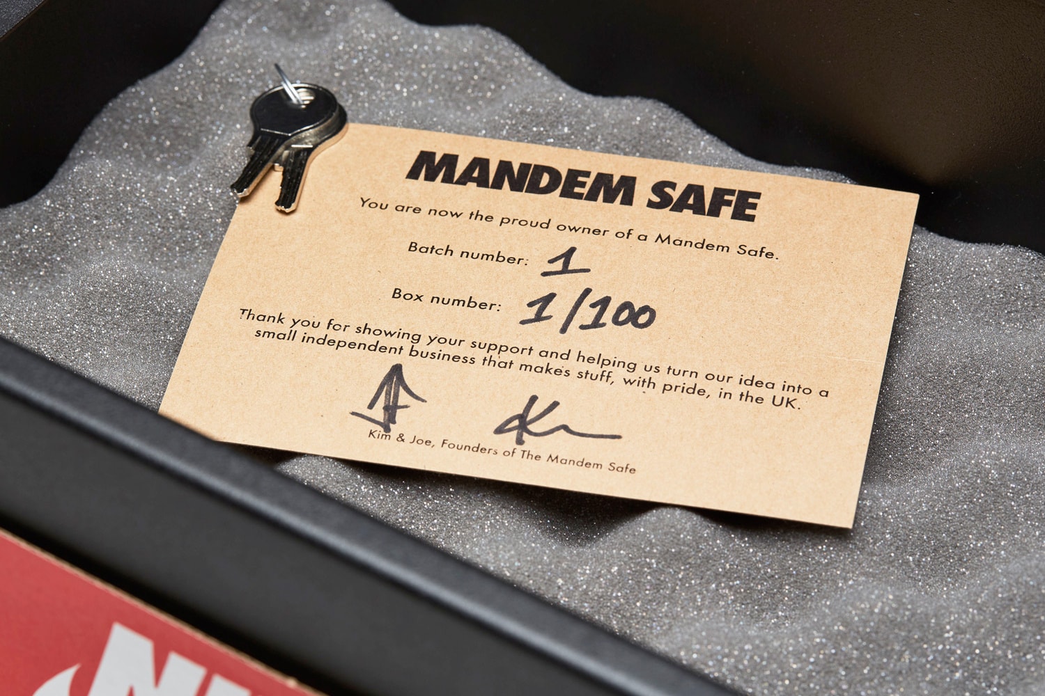 the mandem safe shoe box launch