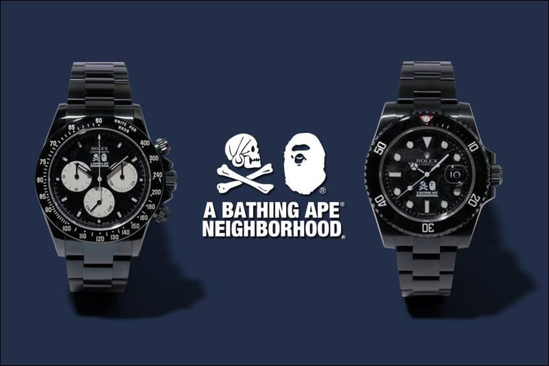 A BATHING APE x NEIGHBORHOOD x BAMFORD 三方聯名 Rolex Daytona 及 Submariner 發售詳情