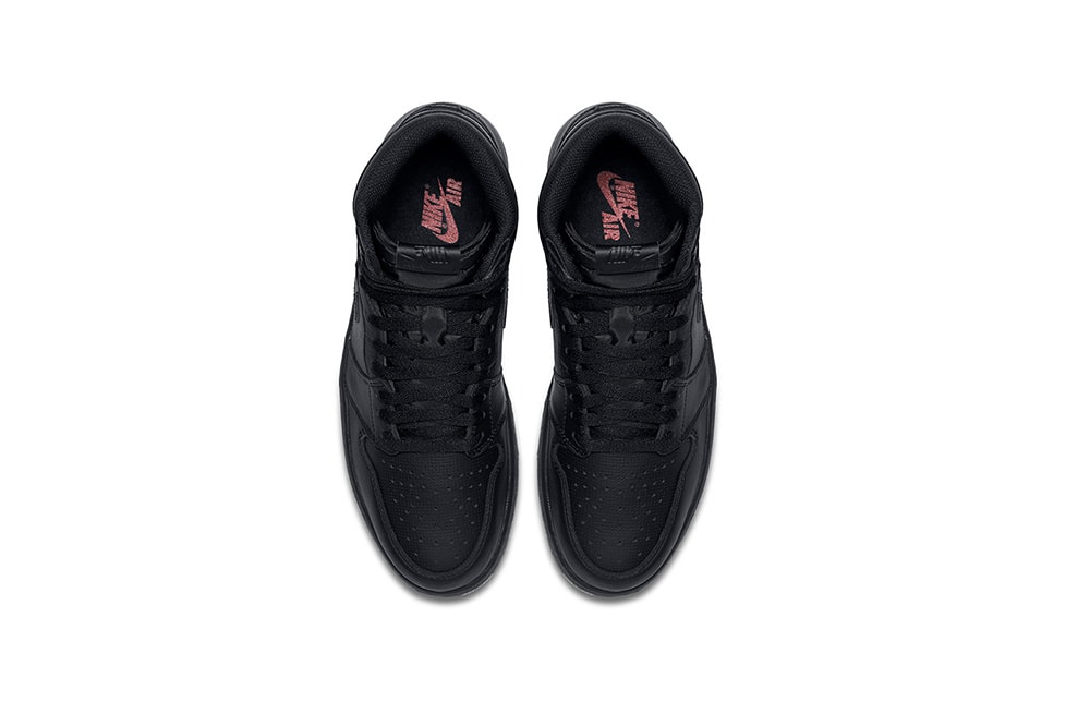 Air Jordan 1 Retro High OG All-Black Perforated