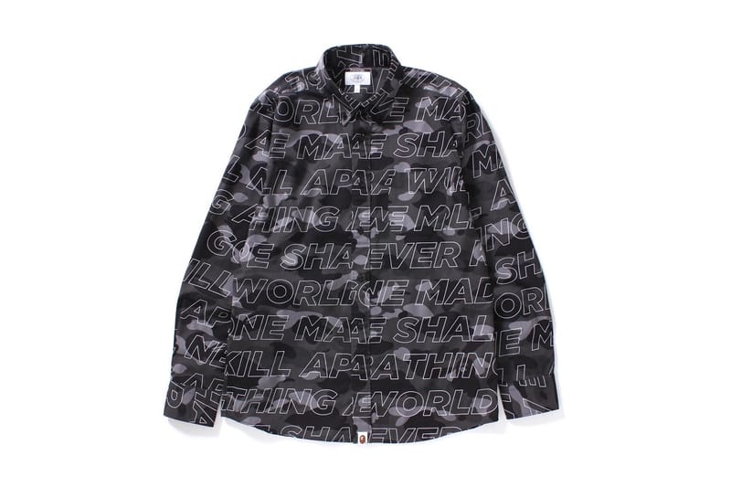 BAPE 推出全新文字版 Camo 系列