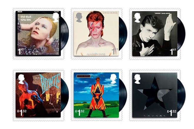 UK Royal Mail 為 David Bowie 推出 10 款紀念郵票