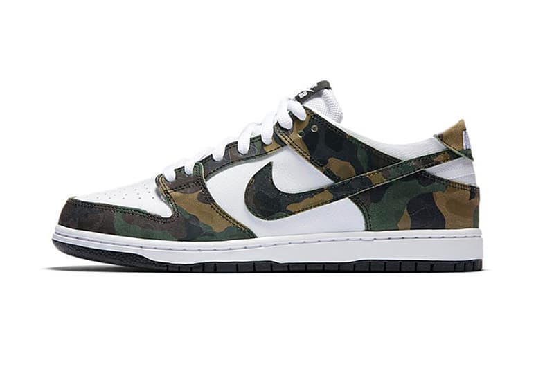 Nike SB Dunk Low Pro "Camo Green"