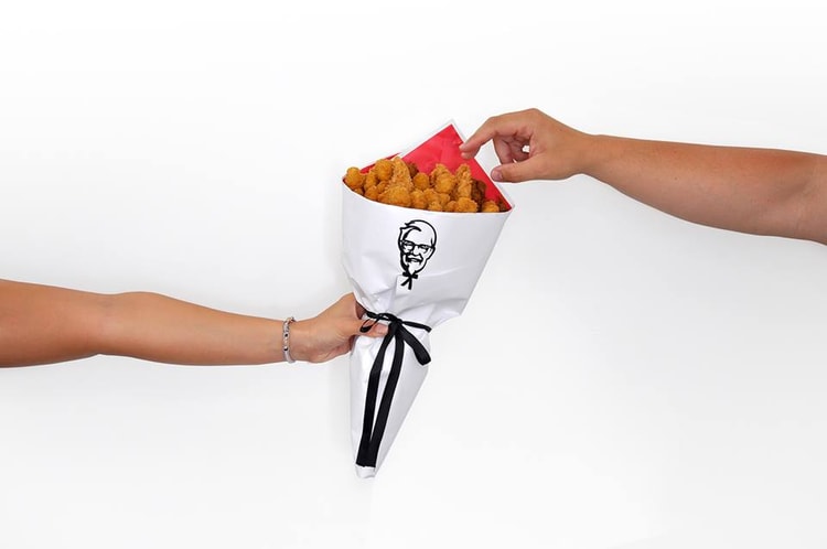 KFC 情人節特別炮製「炸雞」花束