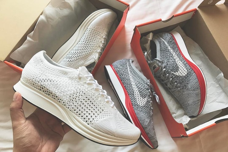 Nike 全新 Flyknit Racer 全白配色實物曝光