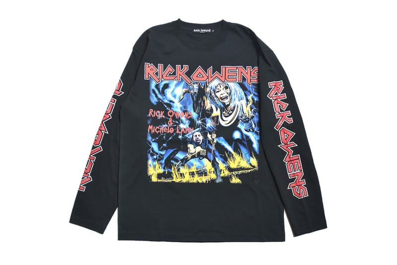 Non Trouve 推出 Rick Owens 印花 T-Shirt