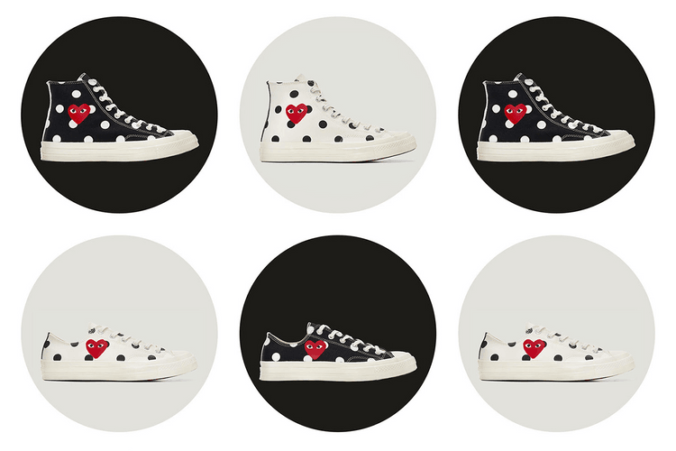 COMME des GARÇONS PLAY x Converse 全新聯名 Chuck Taylor All Star ’70「Polka Dot」系列