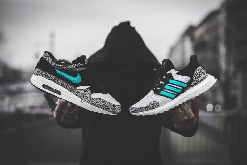 adidas UltraBOOST atmos Elephant Dent Kicks Custom