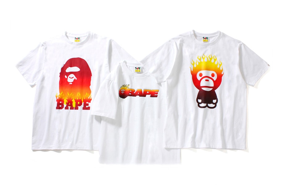 BAPE 2017 Capsule Collection Flame Tee Collection