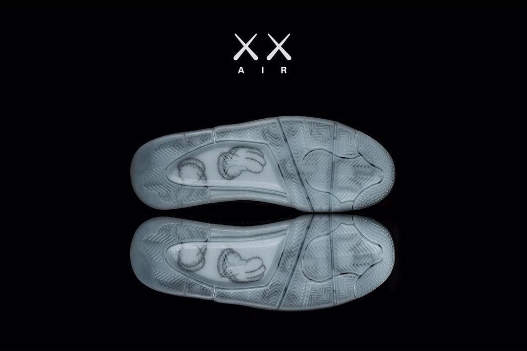 KAWS x Air Jordan 4 Outsole Design Closer Look
