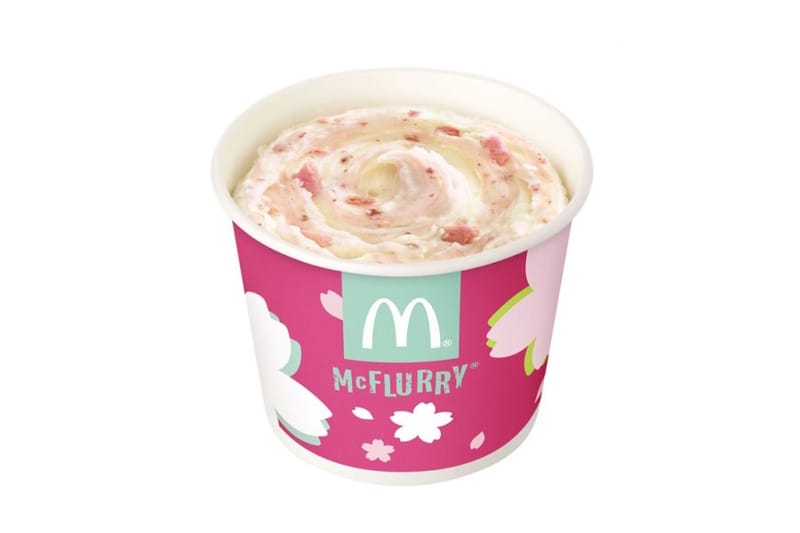 日本 McDonald's 推出期間限定櫻花味 McFlurry