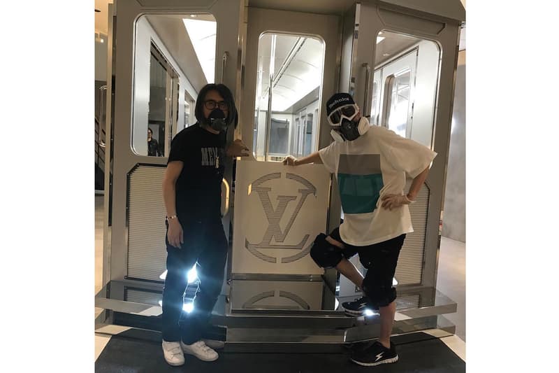 Hiroshi Fujiwara fragment design x Louis Vuitton Pop-Up Tease