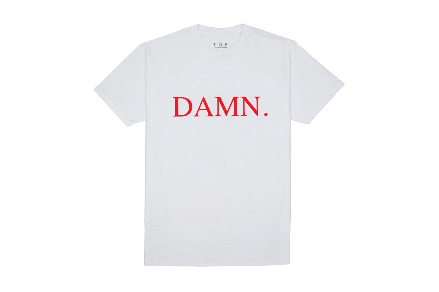 TDE 為 Kendrick Lamar 新專輯《DAMN》打造紀念 T-shirt