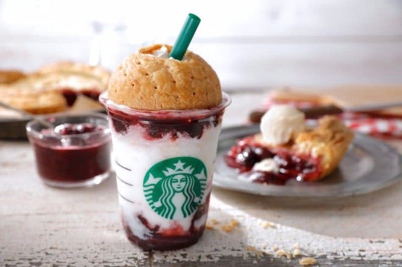 Starbucks Japan American Cherry Pie Frappuccino