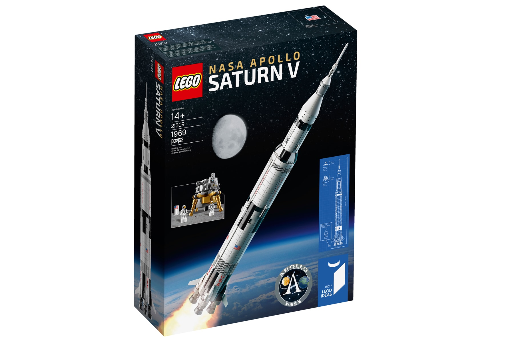 LEGO 推出「NASA Apollo Saturn V」運載火箭積木模型