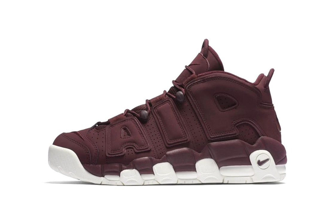 Nike Air More Uptempo 全新配色設計「Bordeaux」